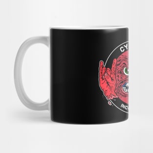 CYDERPUNK LOGO red on black Mug